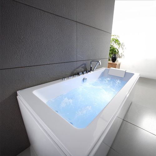 Baignoire Balnéo Sikinos White Jets, 170x78cm