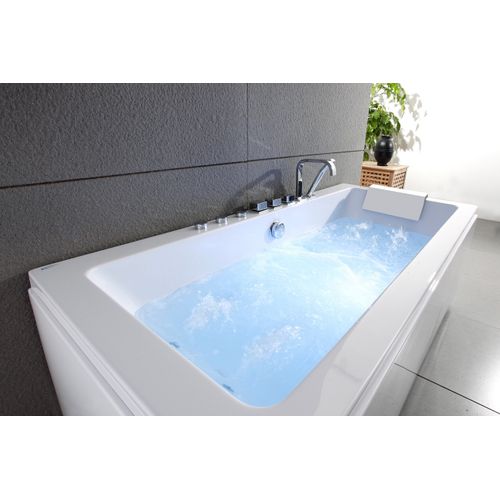 Baignoire Balnéo Sikinos White Jets, 170x78cm