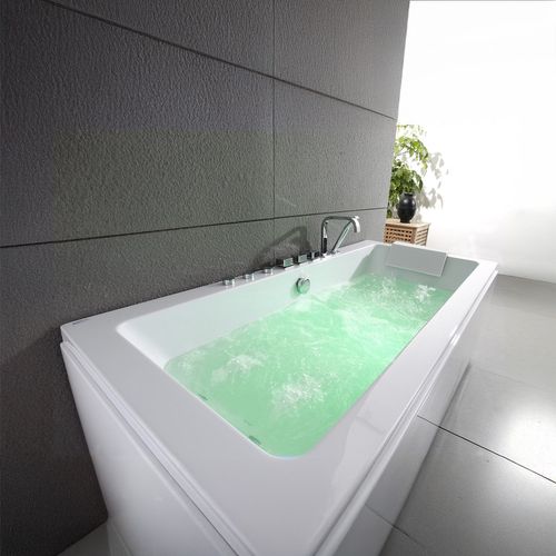 Baignoire Balnéo Sikinos White Jets, 170x78cm