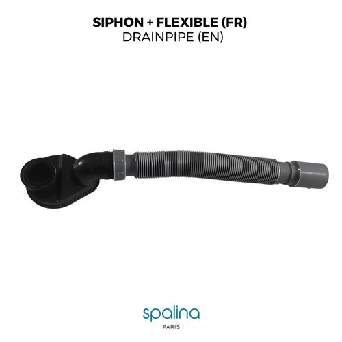Accessoire Siphon Extra Plat + Flexible 80  X8,94  X6,53  Cm, By Spalina