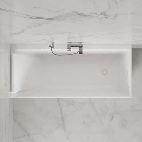 Baignoire Ilot Quantum 170 Gauche Blanche L170 X L75 X H58 Cm