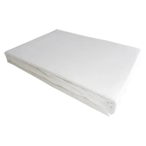 Drap Plat 180x290 Cm Satin De Coton Blanc