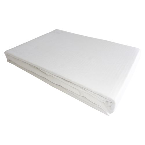 Drap Plat 270x300 Cm Satin De Coton Blanc