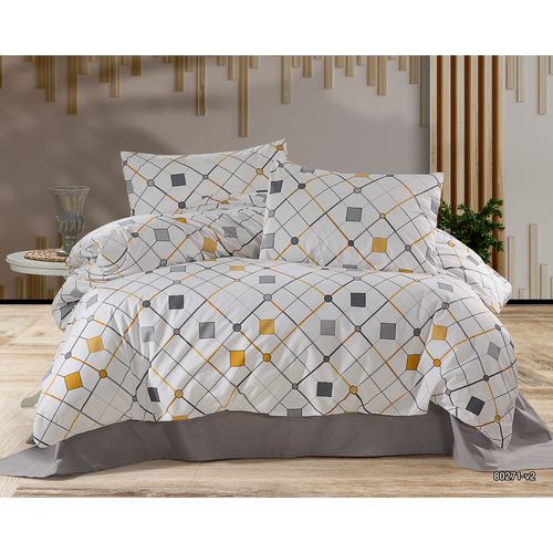 Parure De Lit  2 Personnes  200x200 Cm Coton Imprimé