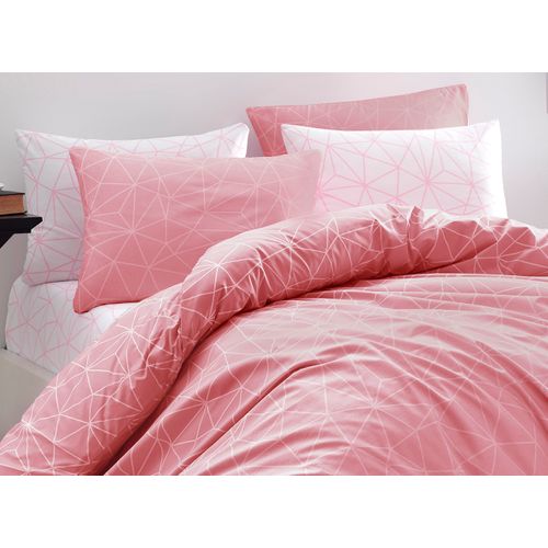 Parure Housse De Couette Et Taie D'oreiller 140x200 Cm Coton Imprimé