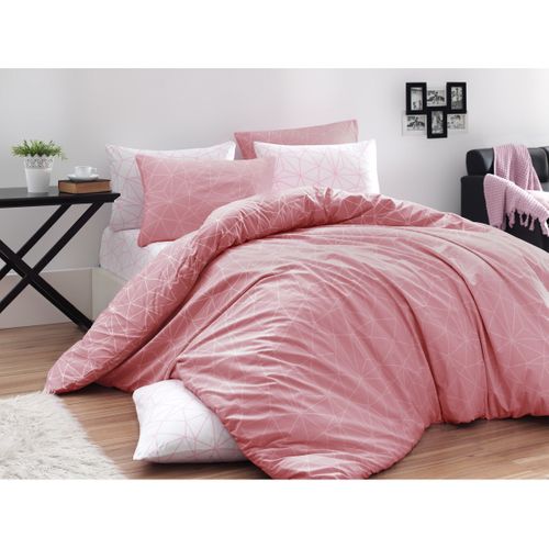 Parure Housse De Couette Et Taie D'oreiller 140x200 Cm Coton Imprimé