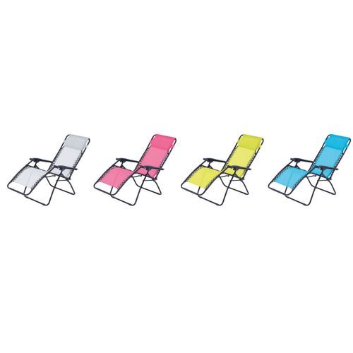 Fauteuil Relax De Jardin - O'colors - Multi Positions - Rose