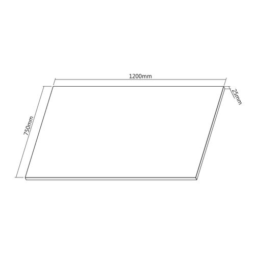 Plateau De Bureau Blanc 120x75cm