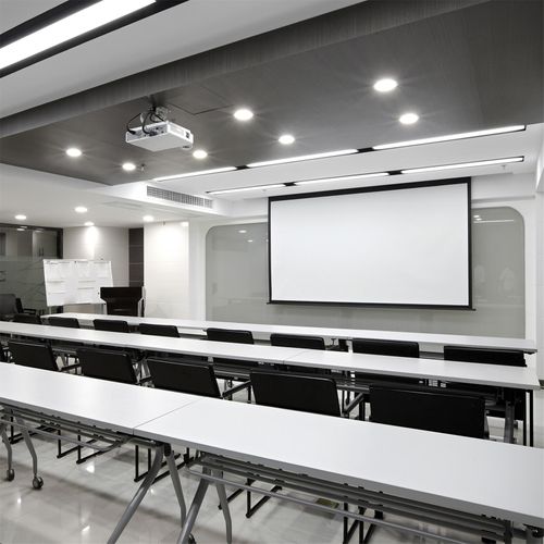 Ecran De Projection Motorisé Encastrable Tensionné 2,20 X 1,24m - Format 16:9 - Wi-fi