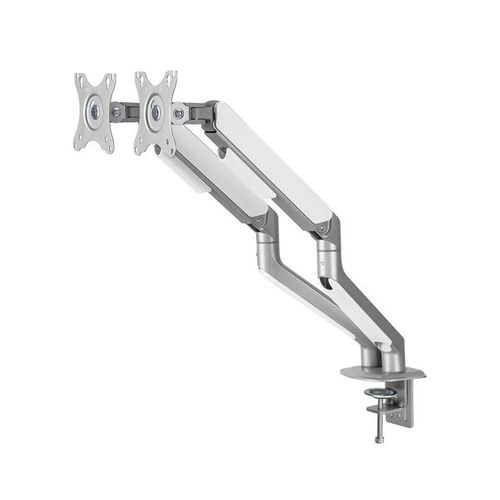 Support De Bureau Full Motion Pour 2 écrans PC 17"-32", Gris