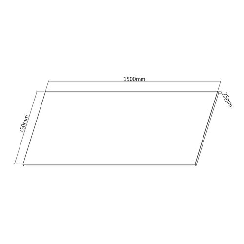 Plateau De Bureau Noyer 150x75cm