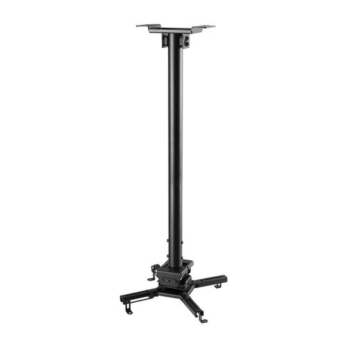 Support Plafond Vidéoprojecteur, Hauteur 75-115cm, Noir