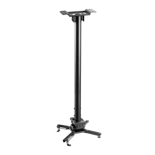 Support Plafond Vidéoprojecteur, Hauteur 75-115cm, Noir