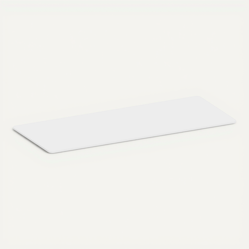 Plateau De Bureau Bords Arrondis 180x75cm, Blanc