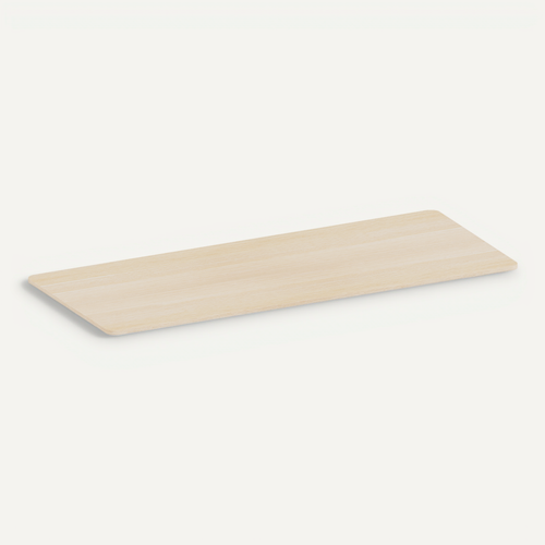 Plateau De Bureau Bords Arrondis 180x75cm, Bois Naturel