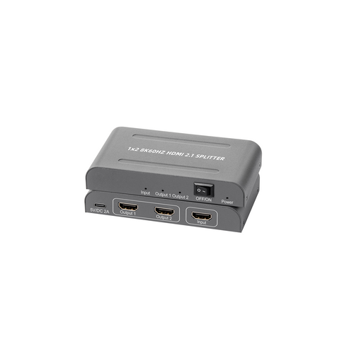 Splitter HDMI 2.1, 1 Entrée / 2 Sorties, 8k 60 Hz