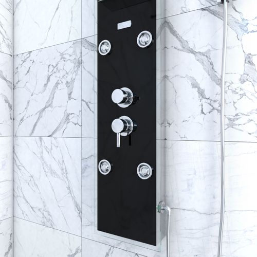 Colonne De Douche 'glass' - 22x125 Cm - Noir