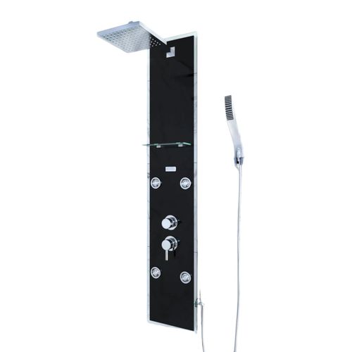 Colonne De Douche 'glass' - 22x125 Cm - Noir