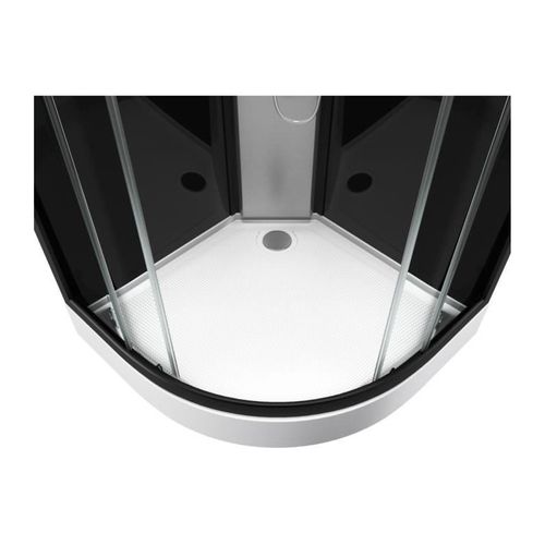 Cabine De Douche Graphite - 85x85x230 Cm - Gris Anthracite