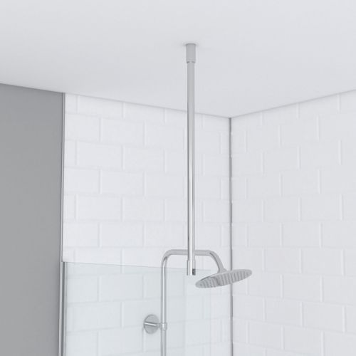 Barre De Fixation Plafond Pour Douche à L'italienne - Barre De Fixation Plafond 60cm Recoupable