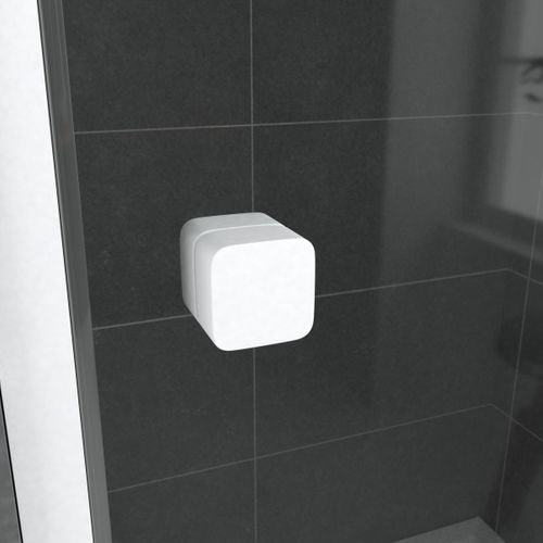 Paroi Porte De Douche Coulissante Blanc 120x185cm - Extensible - Whity Slide 120