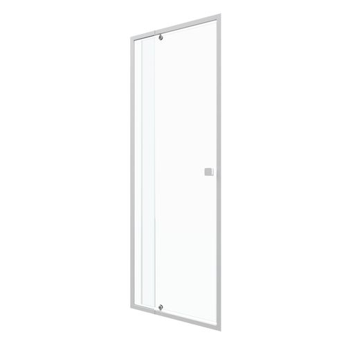 Porte De Douche Pivotante En Verre Trempé - 80x185 Cm - Blanc