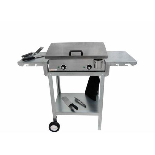 Pack Plancha Électrique  Lux 600 Inox - Chariot Odeon 600