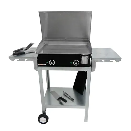 Pack Plancha Électrique  Lux 600 Carbon - Chariot Odeon 600