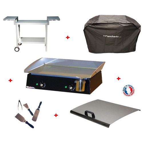 Pack Plancha Électrique  Lux 600 Carbon - Chariot Odeon 600