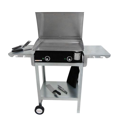 Pack Plancha Électrique  Lux 600 Carbon - Chariot Odeon 600