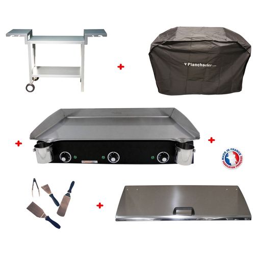 Pack Plancha Électrique  Lux 830 Carbon - Chariot Odeon 830