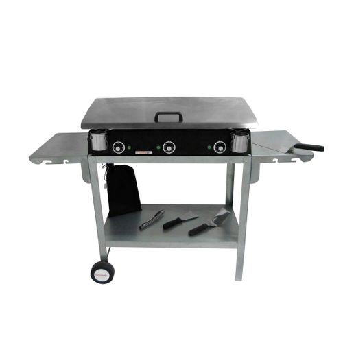 Pack Plancha Électrique  Lux 830 Carbon - Chariot Odeon 830