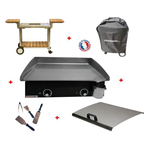 Pack Plancha Électrique  Lux 600 Carbon - Chariot Elysee 600
