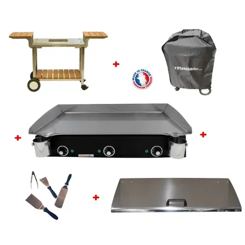 Pack Plancha Électrique  Lux 830 Carbon - Chariot Elysee 830