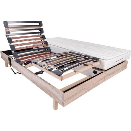 WEBED Ensemble relaxation matelas + sommiers électriques 2x80x200cm - Mousse - Ferme - ECLIPSE... - Ensembles de literie - Rue du Commerce