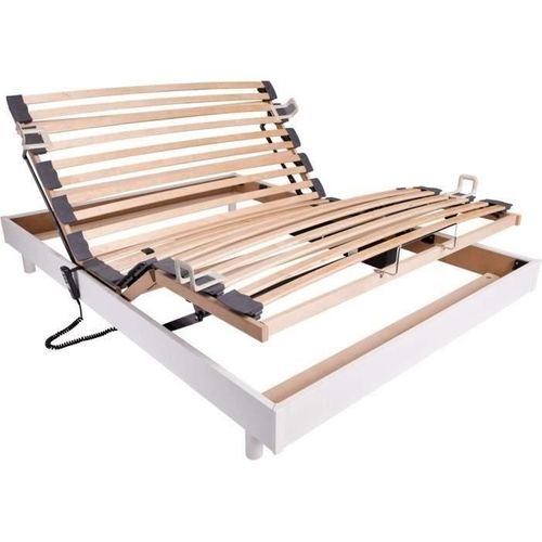 Ensemble Relaxation Matelas + Sommier Électrique 140x190 - Mousse - Ferme - Talca