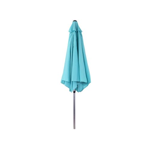 Parasol Jardin Droit Alu "sol" - Rond - D. 3m - Taupe