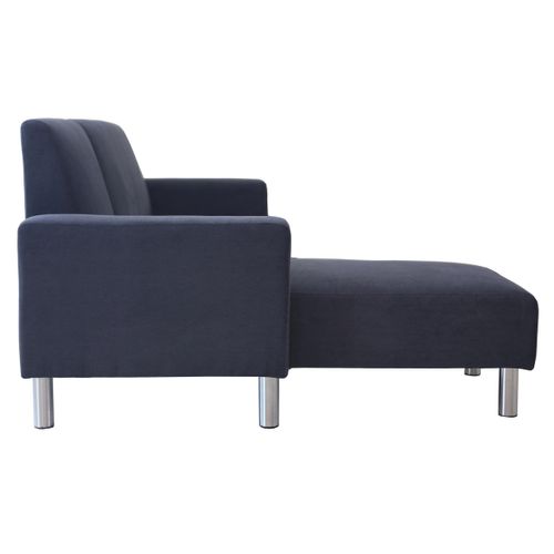 Canapé D'angle Tissu Réversible "rio" - 4 Places - Gris