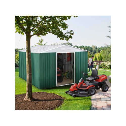 Abri De Jardin Métal "rosas" - 7,06 M² - Vert