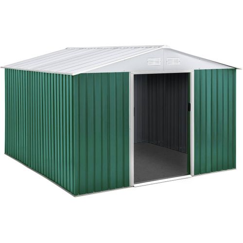 Abri De Jardin Métal "rosas" - 7,06 M² - Vert