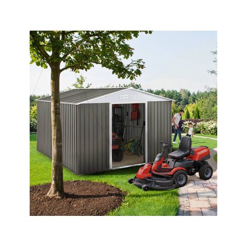 Abri Jardin Métal "dallas" - 8,84 M² - Taupe