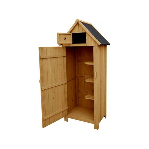 Armoire De Jardin "cabanon" - 77 X 54.5 X 179 Cm - Marron