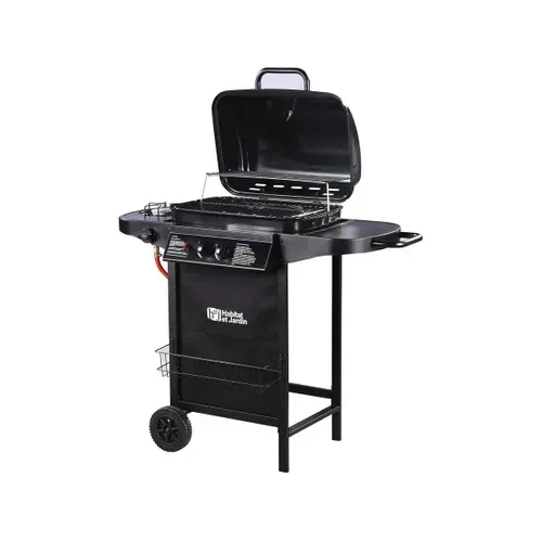 Barbecue Gaz "party 3" - 3 Brûleurs Dont 1 Latéral - 9.38 Kw - Noir