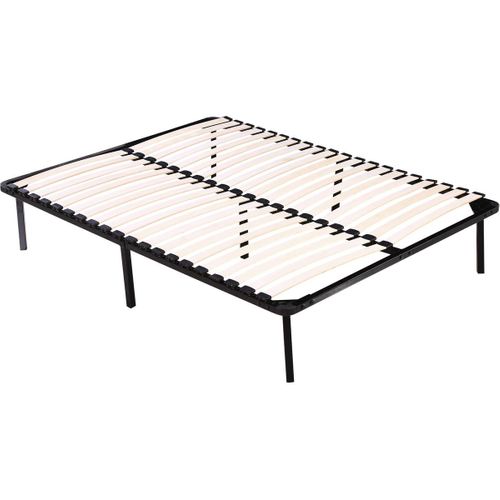 Cadre à Lattes + Pieds Pour Matelas De 160 X 200 Cm - 20 Lattes