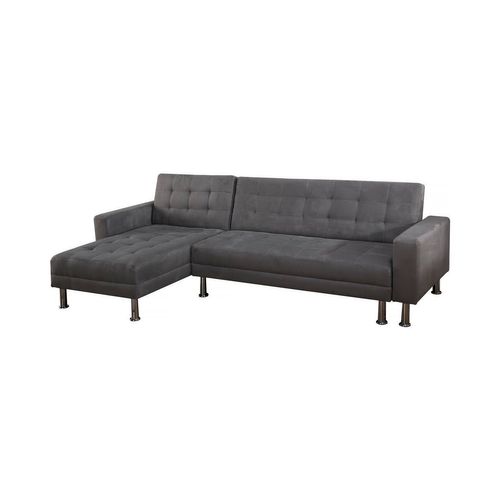 Canapé D'angle Convertible Et Réversible "theo"- 4 Places - Gris