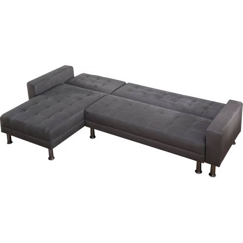 Canapé D'angle Convertible Et Réversible "theo"- 4 Places - Gris