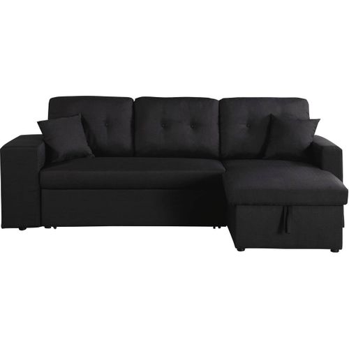 Canapé D'angle Convertible/réversible Axel - 3 Places - Noir