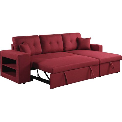 Canapé D'angle Convertible/réversible "axel" - 3 Places - Rouge