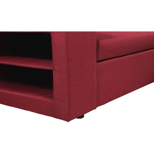 Canapé D'angle Convertible/réversible "axel" - 3 Places - Rouge