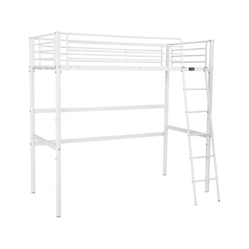 Lit Mezzanine "alora" - 90 X 190 Cm - Blanc